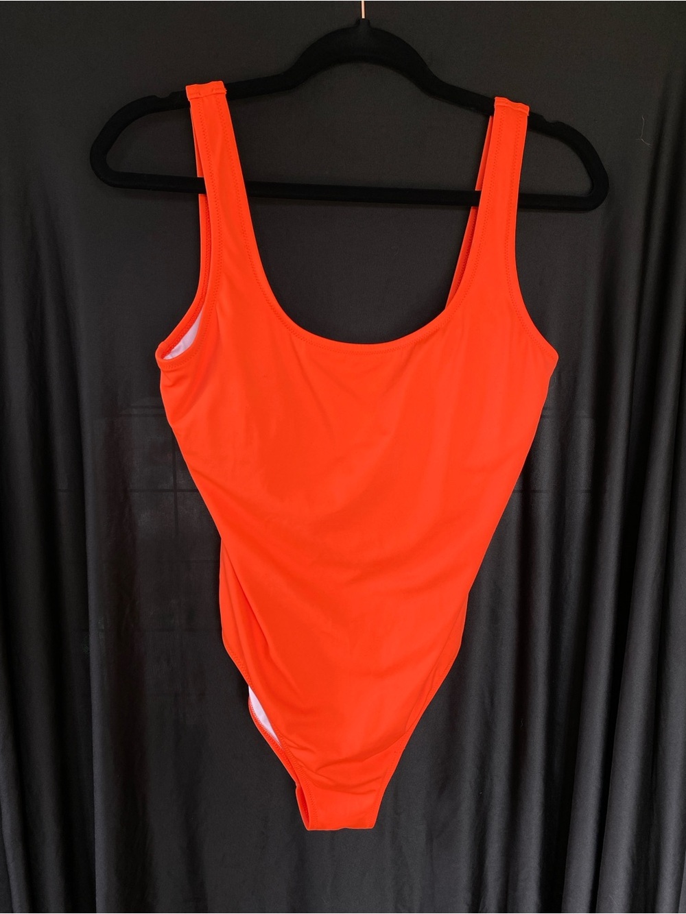 PINK Victoria's Secret Neon Orange One-Piece Swimsuit
